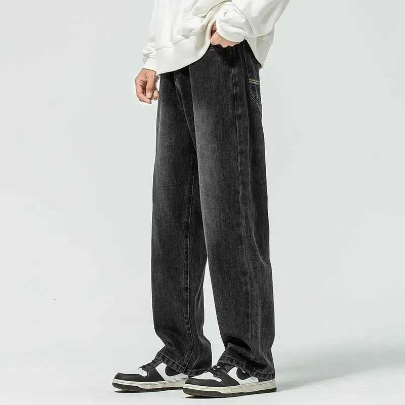 Drape Straight-leg Jeans