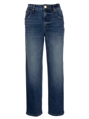 The Elizabeth High Rise FabAb Straight - Dainty Wash